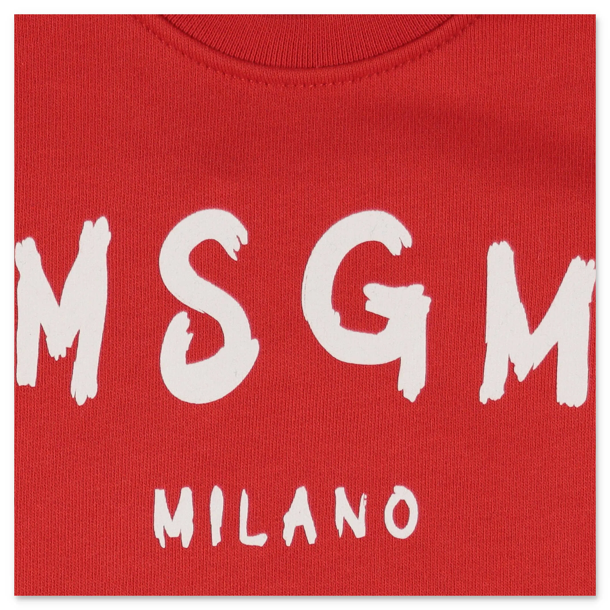 MSGM Kids Logo Print Crewneck Sweatshirt