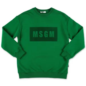 MSGM Kids Logo Print Crewneck Sweatshirt