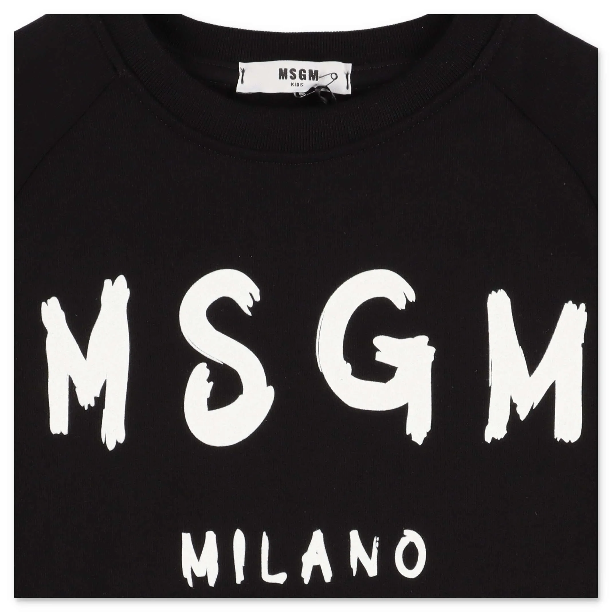 MSGM Kids Logo Print Crewneck Sweatshirt