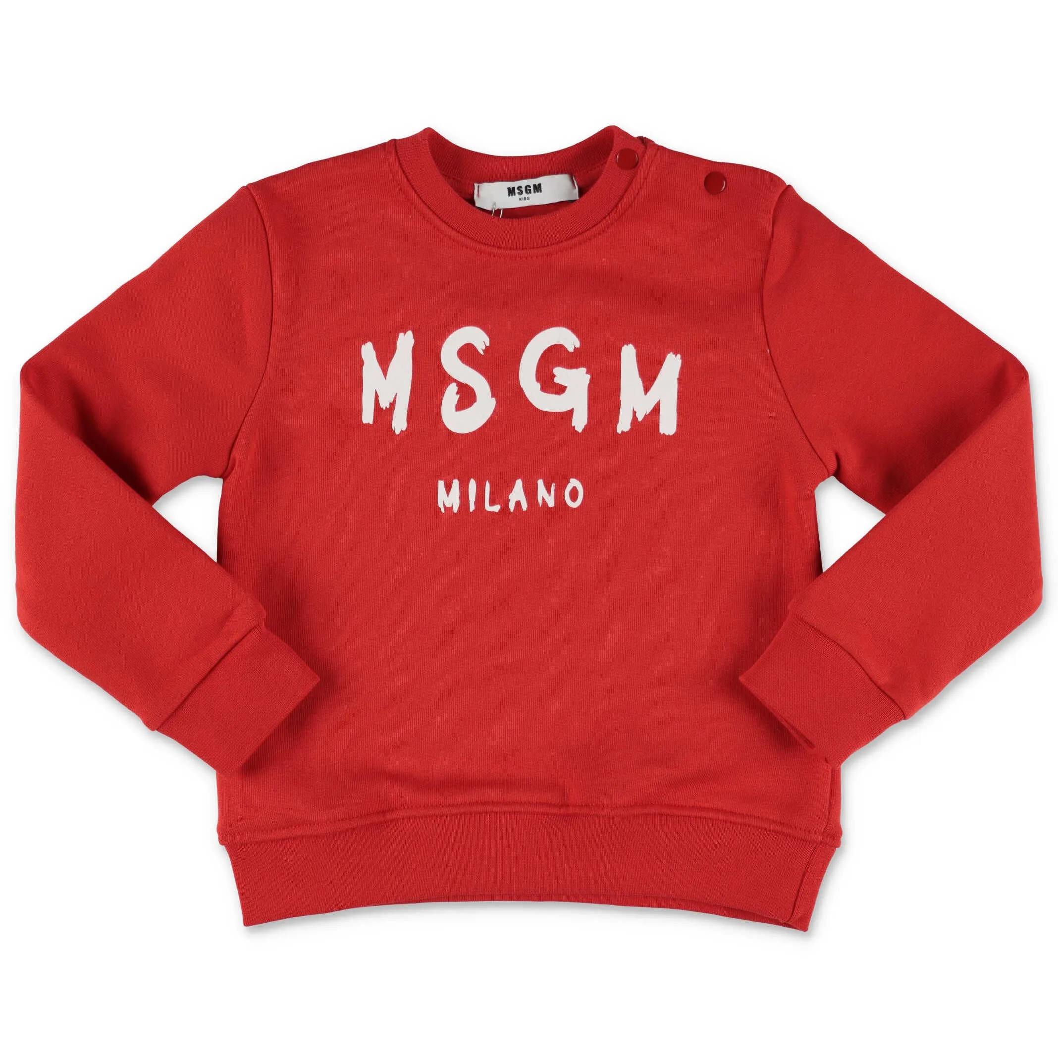 MSGM Kids Logo Print Crewneck Sweatshirt