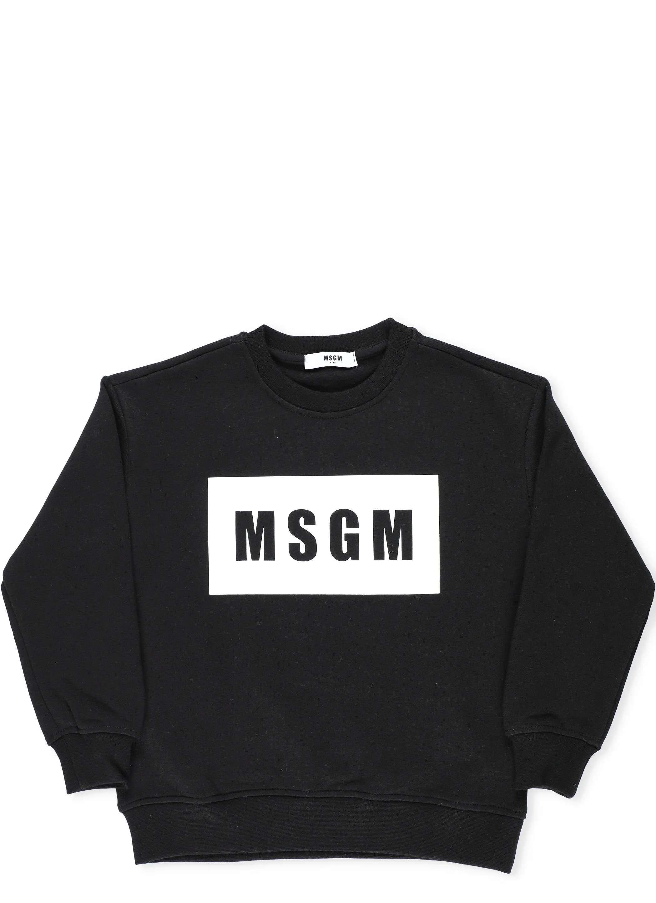 MSGM Kids Logo Print Crewneck Sweatshirt