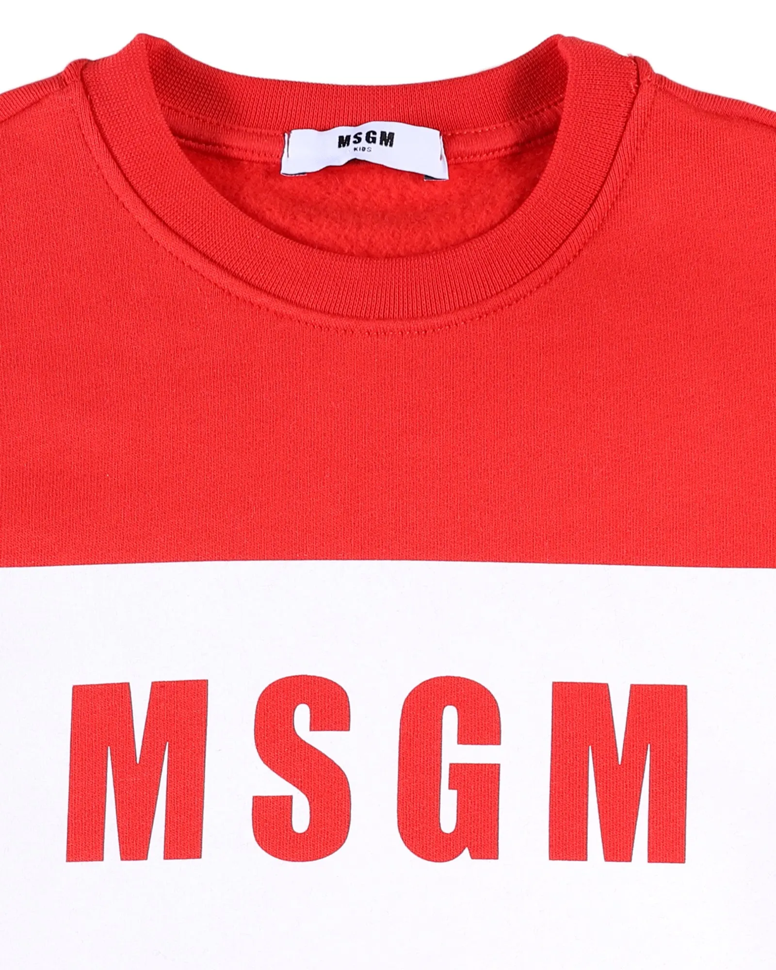 MSGM Kids Logo Print Crewneck Sweatshirt