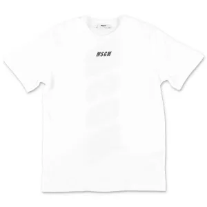 MSGM Kids Logo Print Crewneck T-Shirt