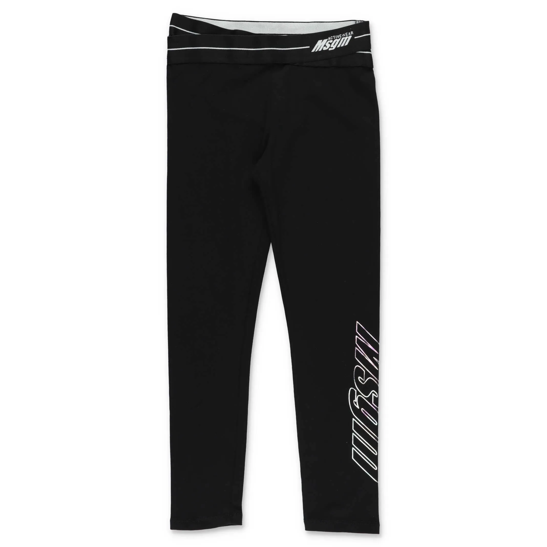 MSGM Kids Logo Print Leggings
