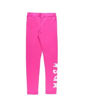 MSGM Kids Logo Print Leggings