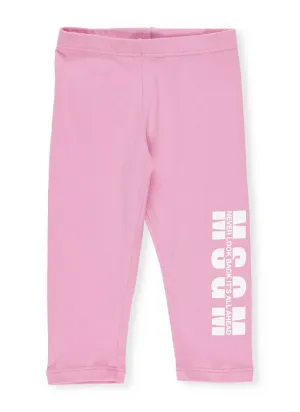 MSGM Kids Logo Print Leggings