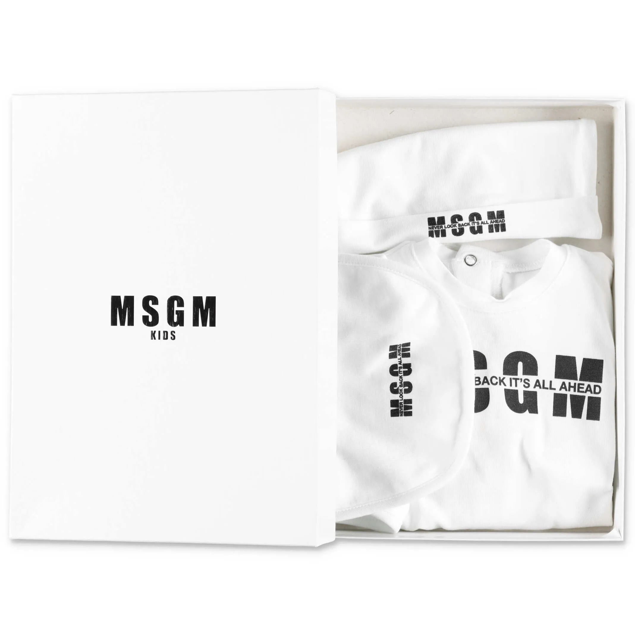 MSGM Kids Logo Print Onesie