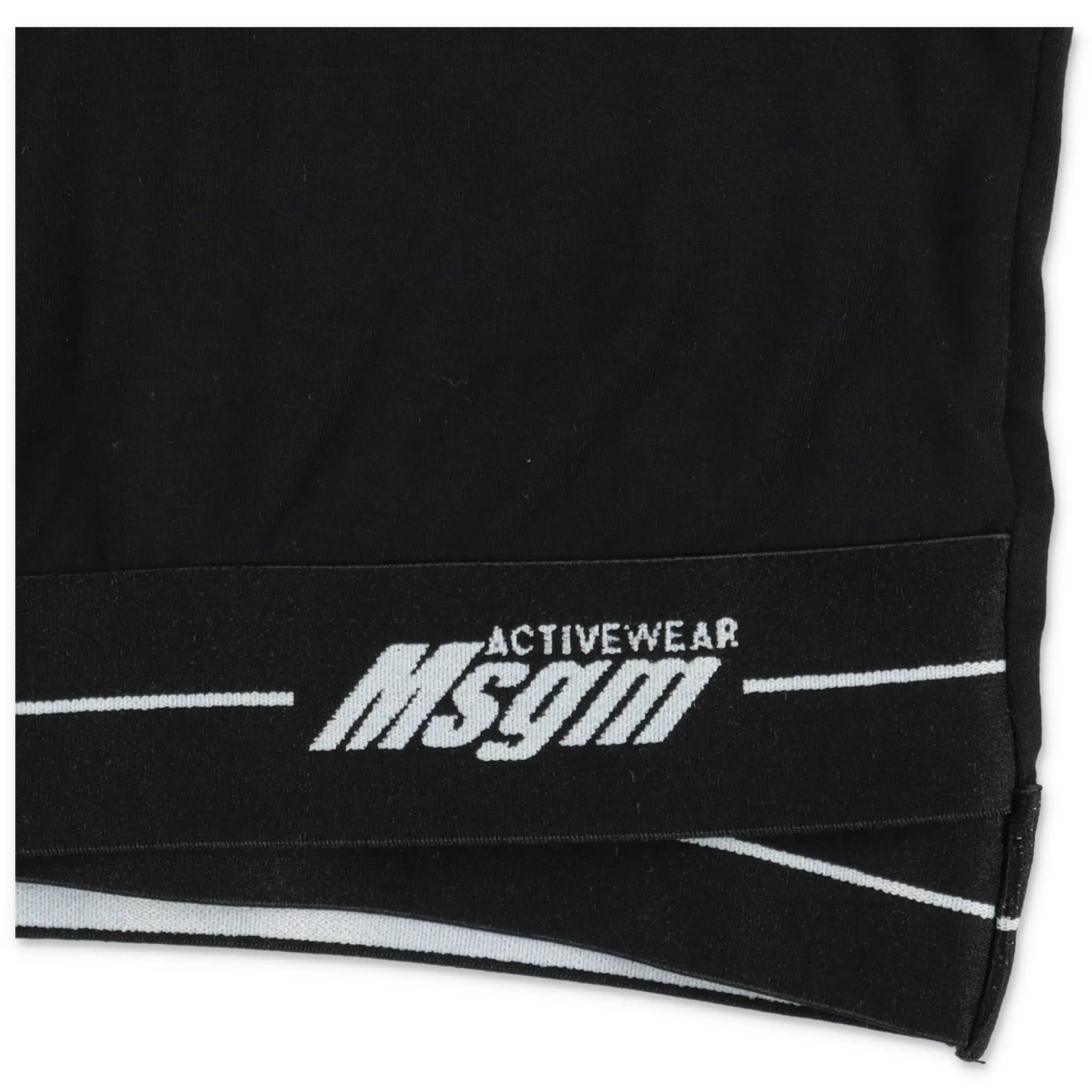 MSGM Kids Logo Print Sports Bra
