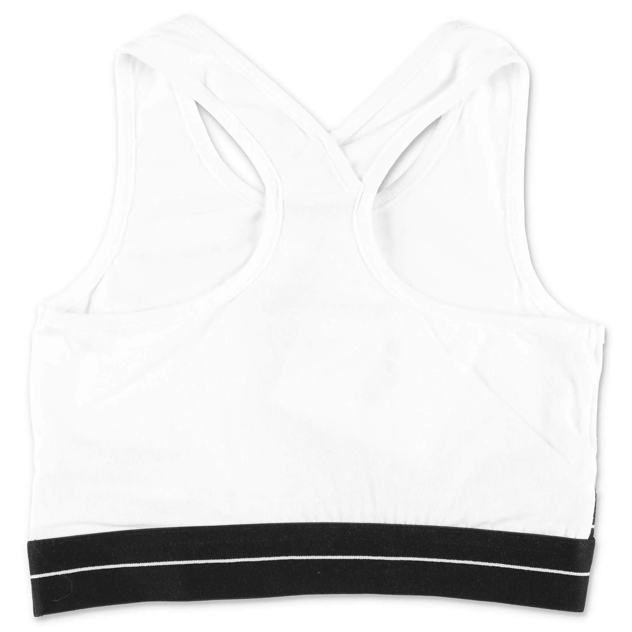 MSGM Kids Logo Print Sports Bra