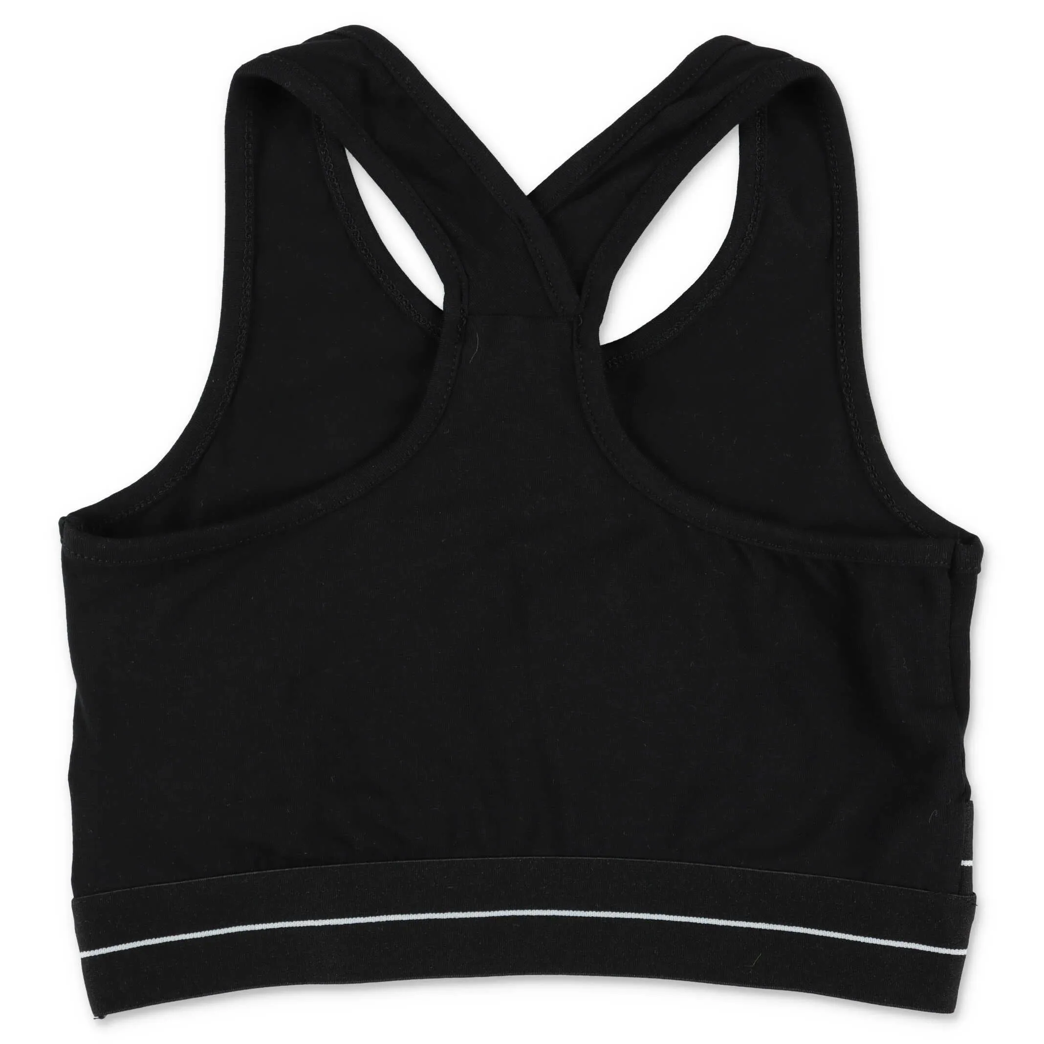 MSGM Kids Logo Print Sports Bra