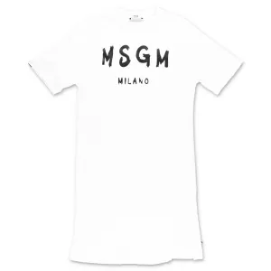 MSGM Kids Logo Print T-Shirt Dress