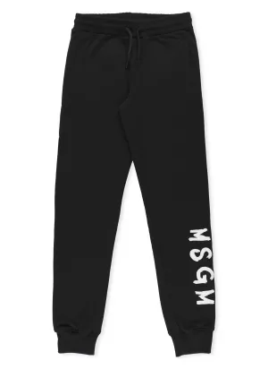 MSGM Kids Logo Print Track Trousers