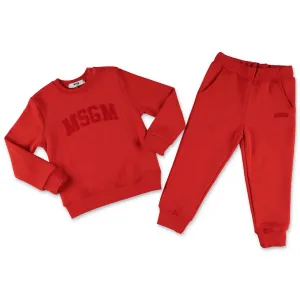 MSGM Kids Logo Print Two-Piece Tracksuit