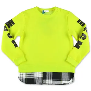 MSGM Kids Logo Printed Crewneck Sweater