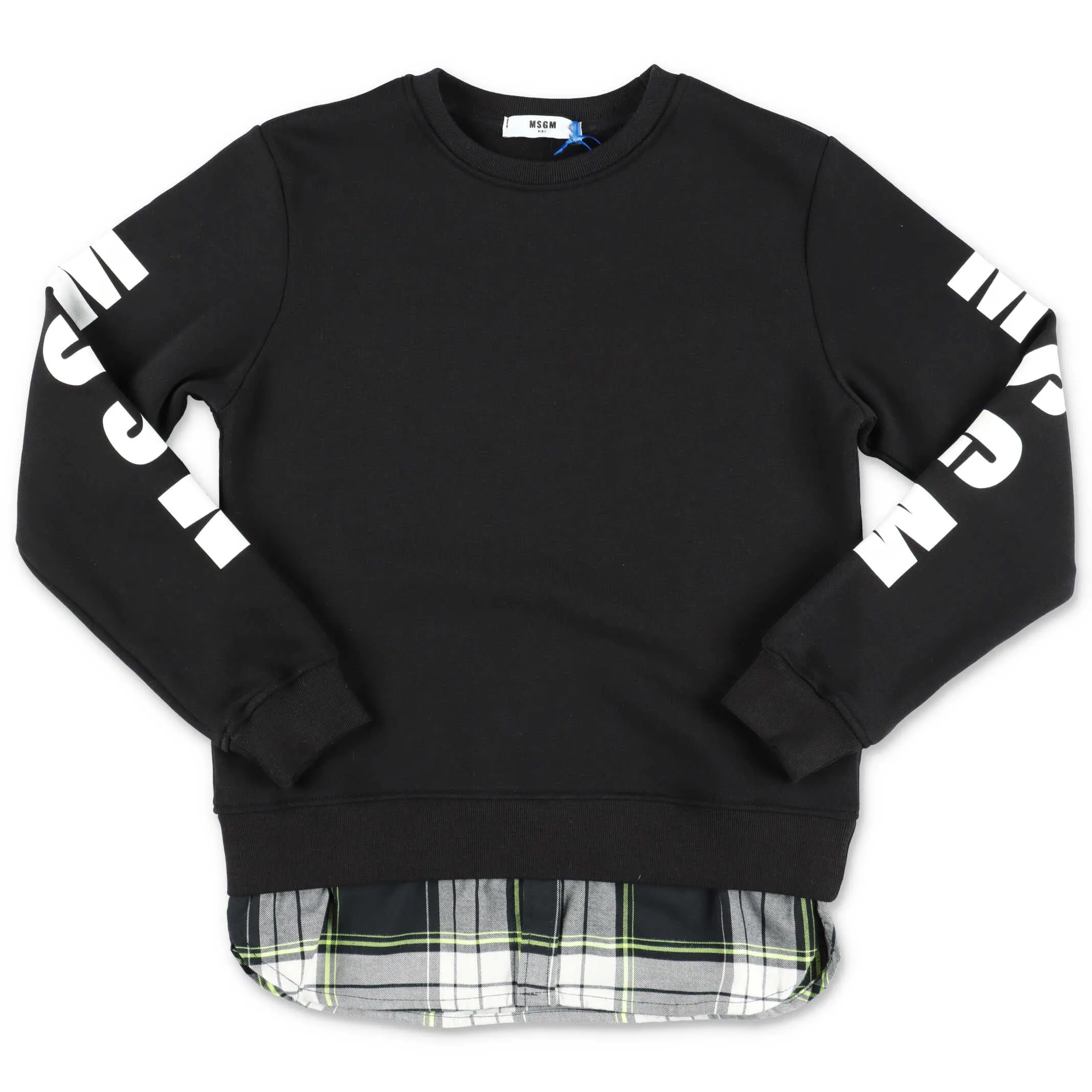 MSGM Kids Logo Printed Crewneck Sweater
