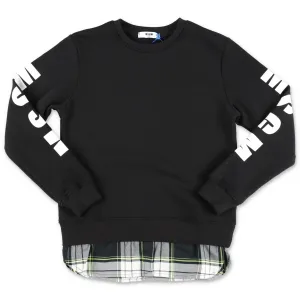 MSGM Kids Logo Printed Crewneck Sweater