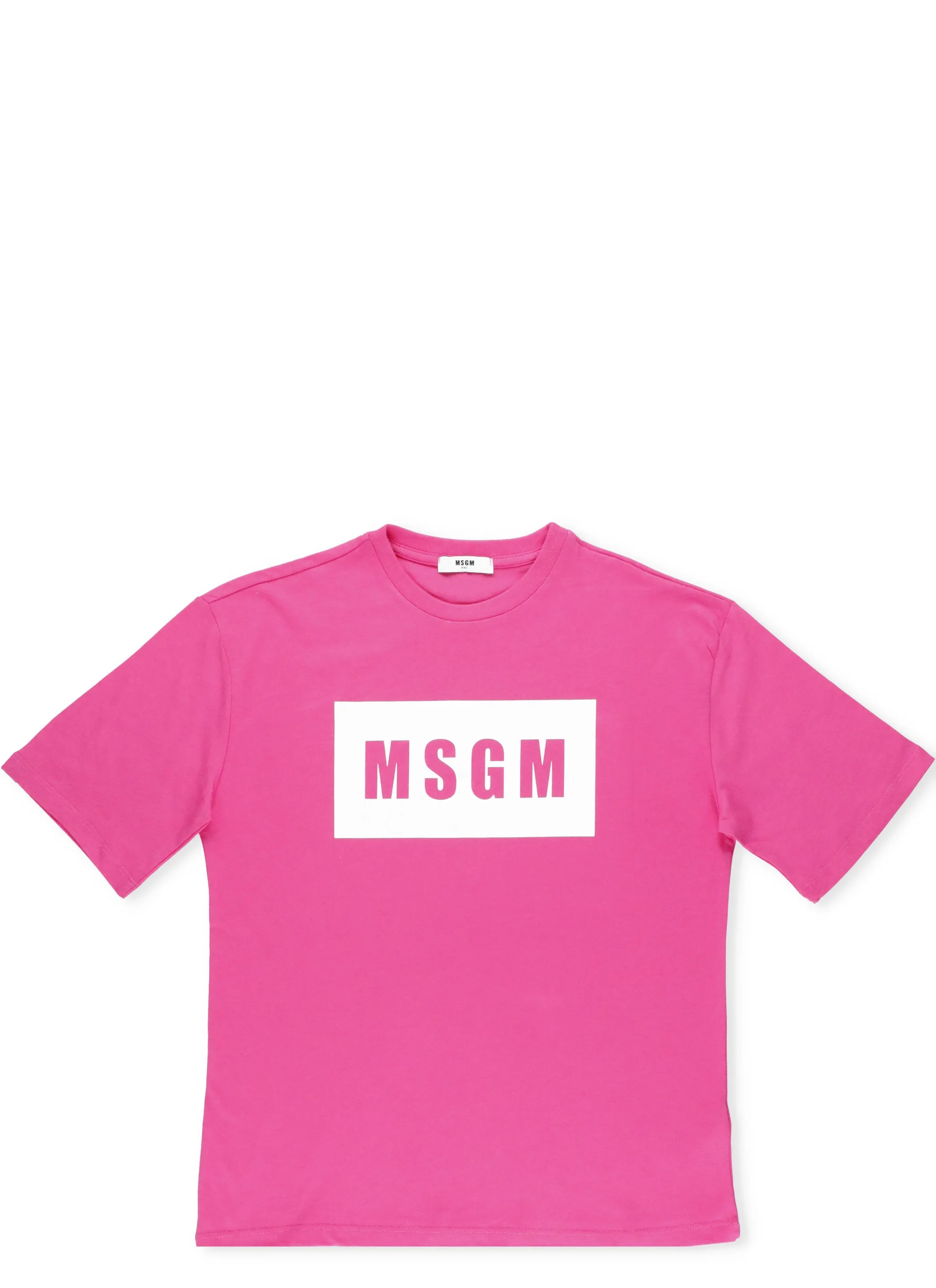 MSGM Kids Logo Printed Crewneck T-Shirt