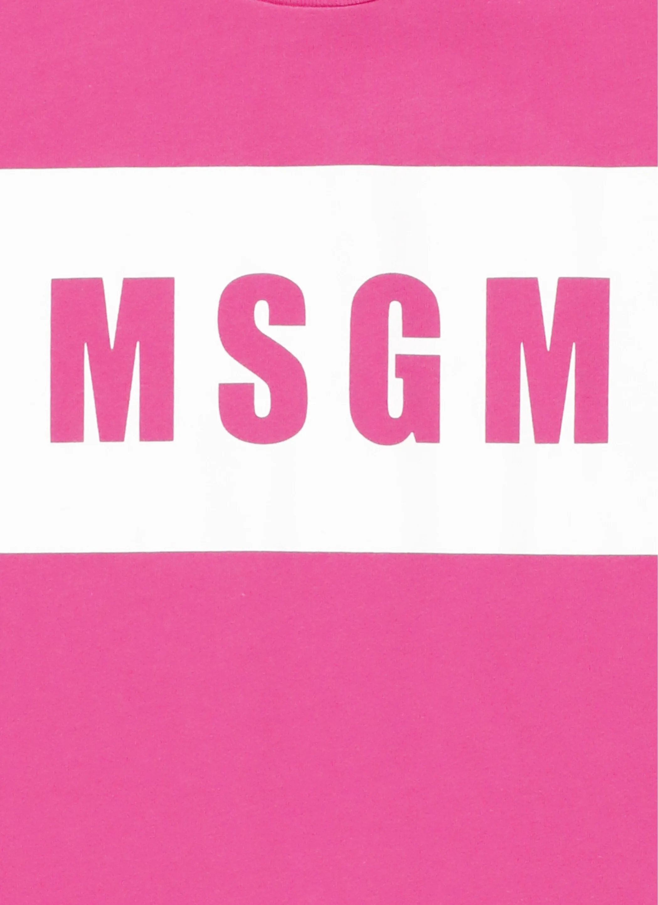 MSGM Kids Logo Printed Crewneck T-Shirt