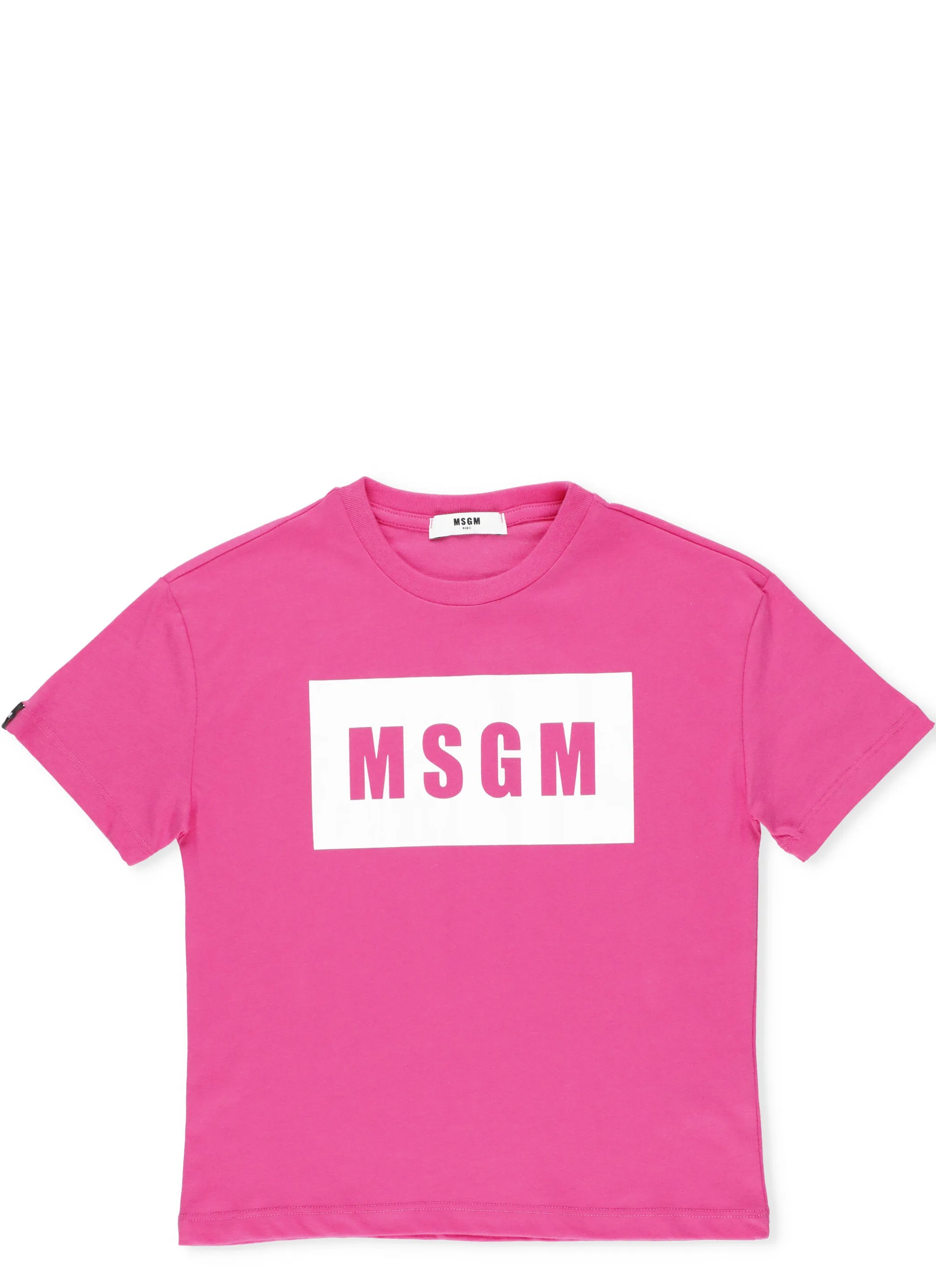 MSGM Kids Logo Printed Crewneck T-Shirt