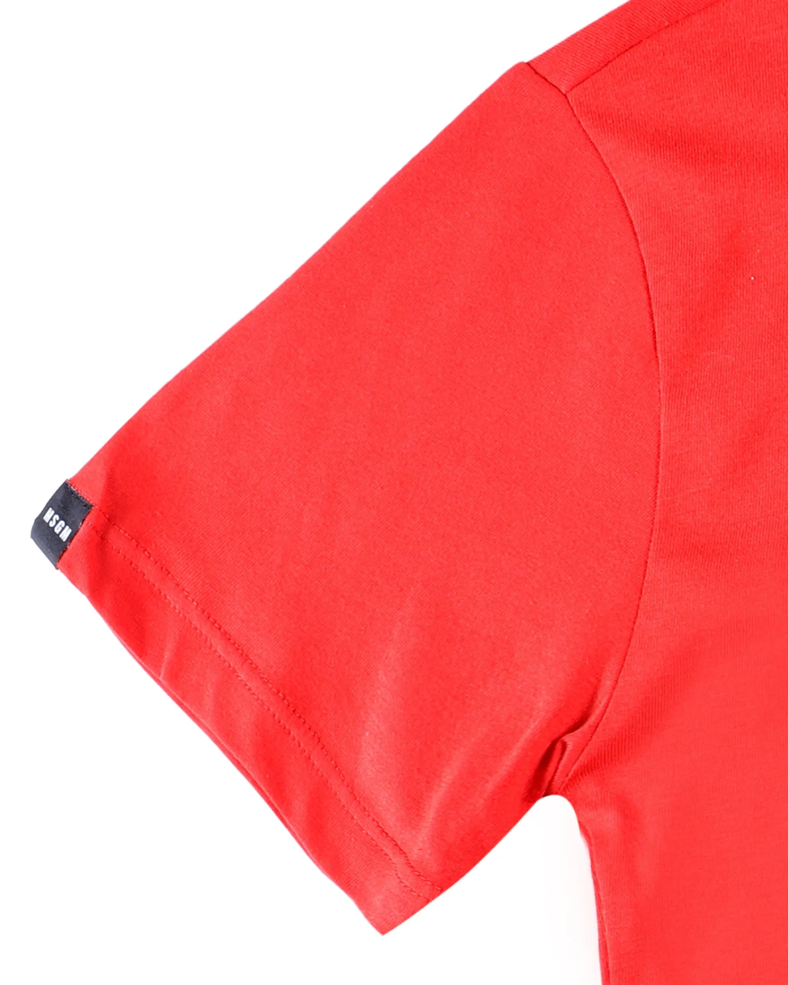 MSGM Kids Logo Printed Crewneck T-Shirt