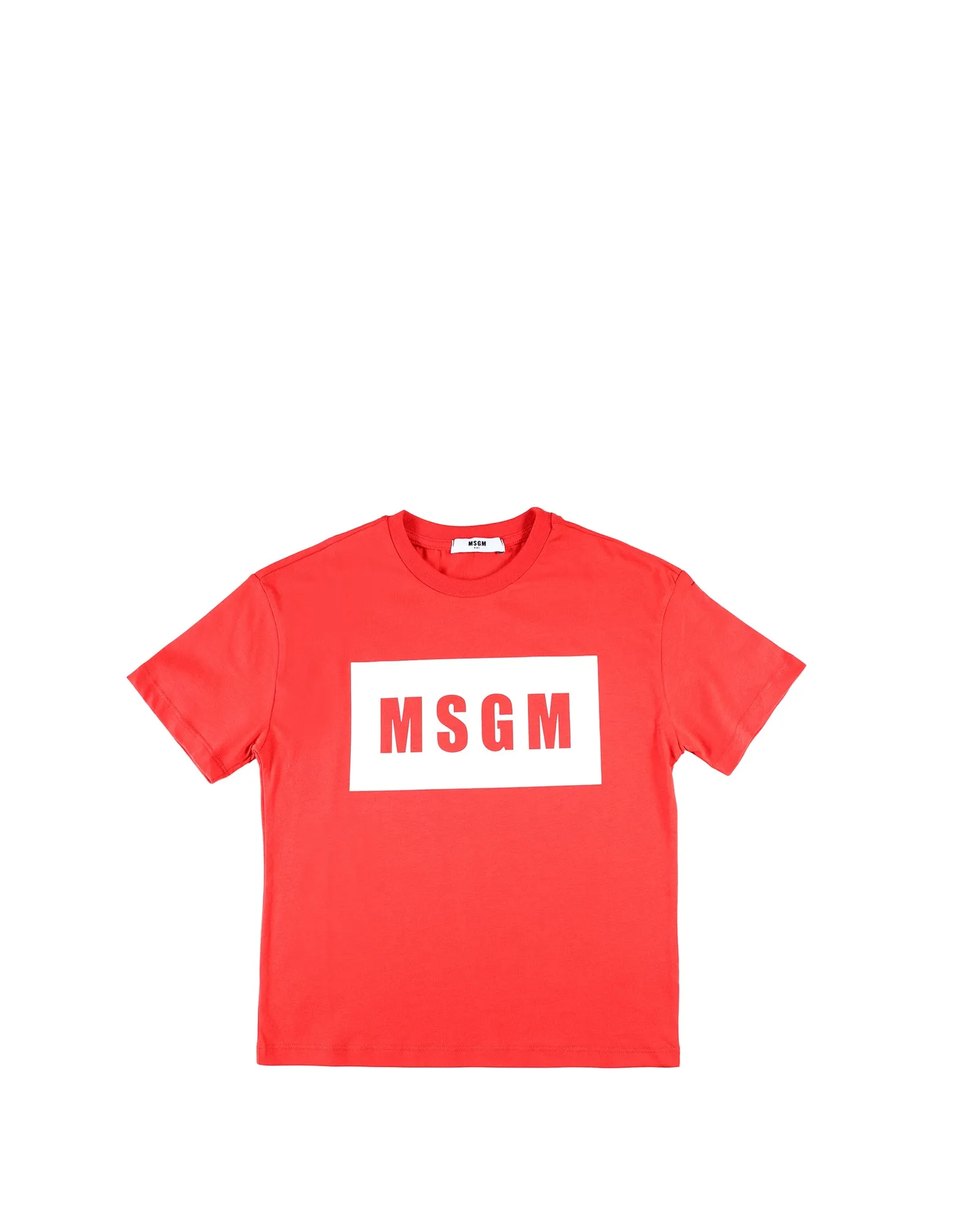 MSGM Kids Logo Printed Crewneck T-Shirt