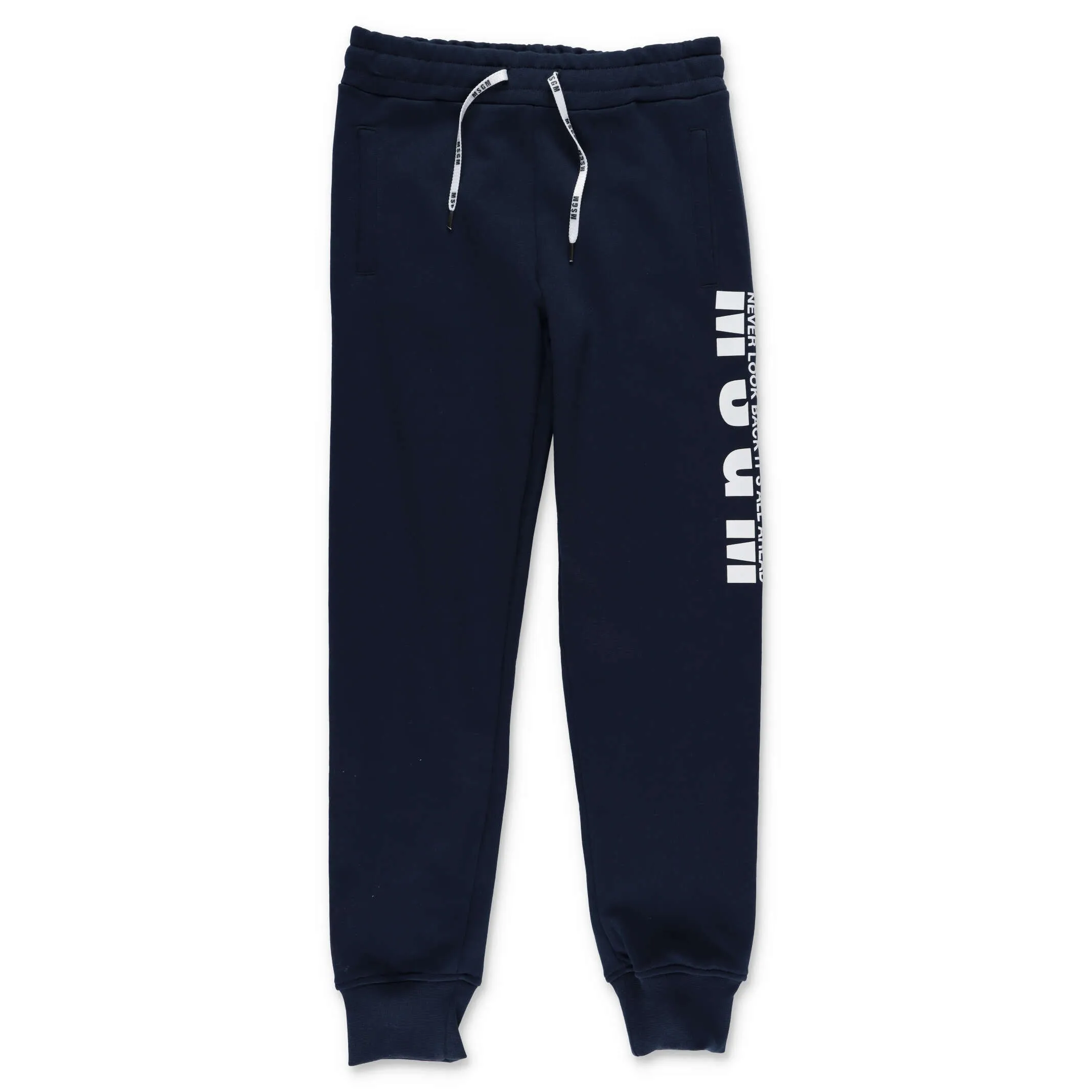 MSGM Kids Logo Printed Drawstring Sweatpants