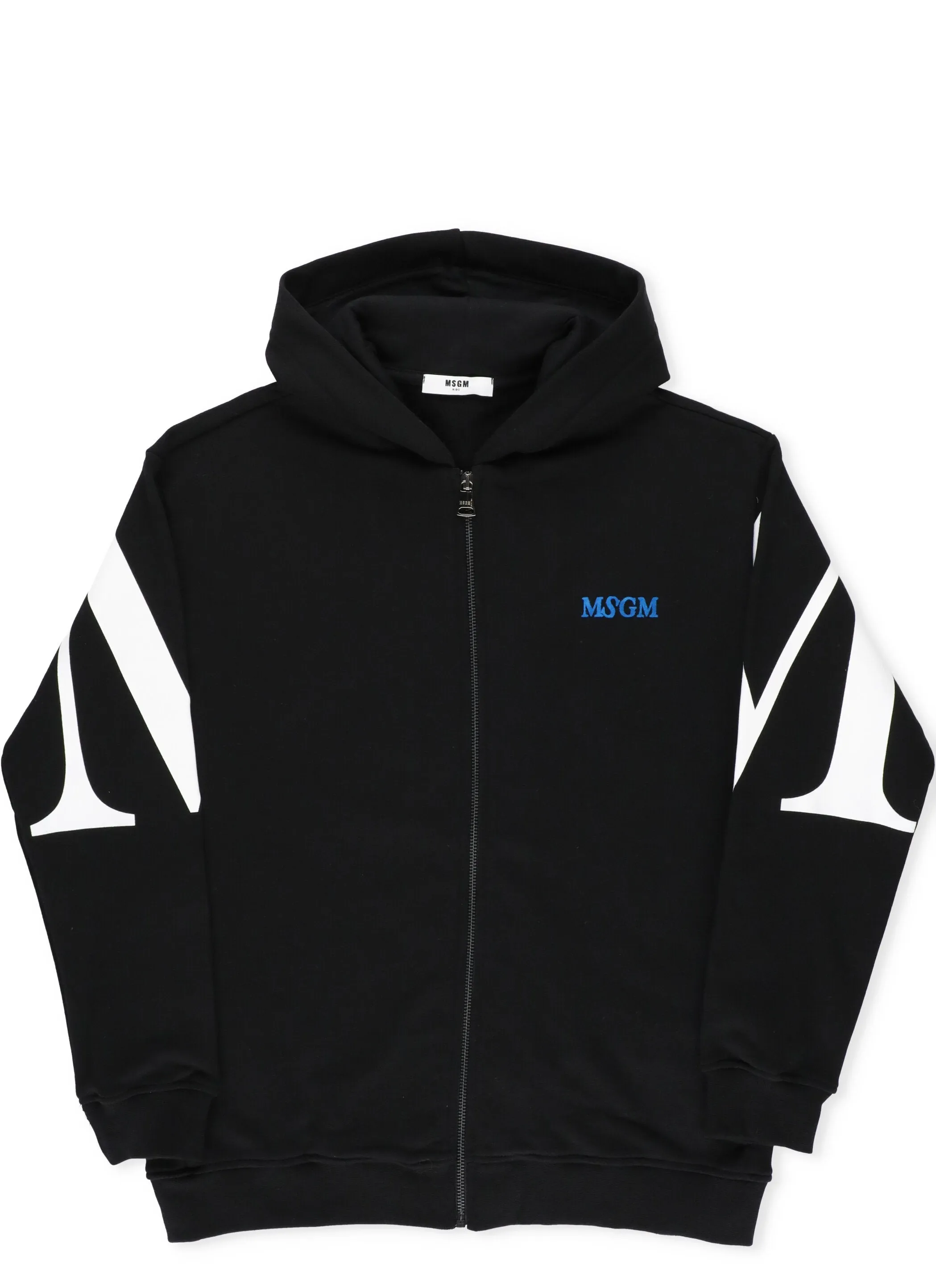 MSGM Kids Logo Printed Hooded Jacket