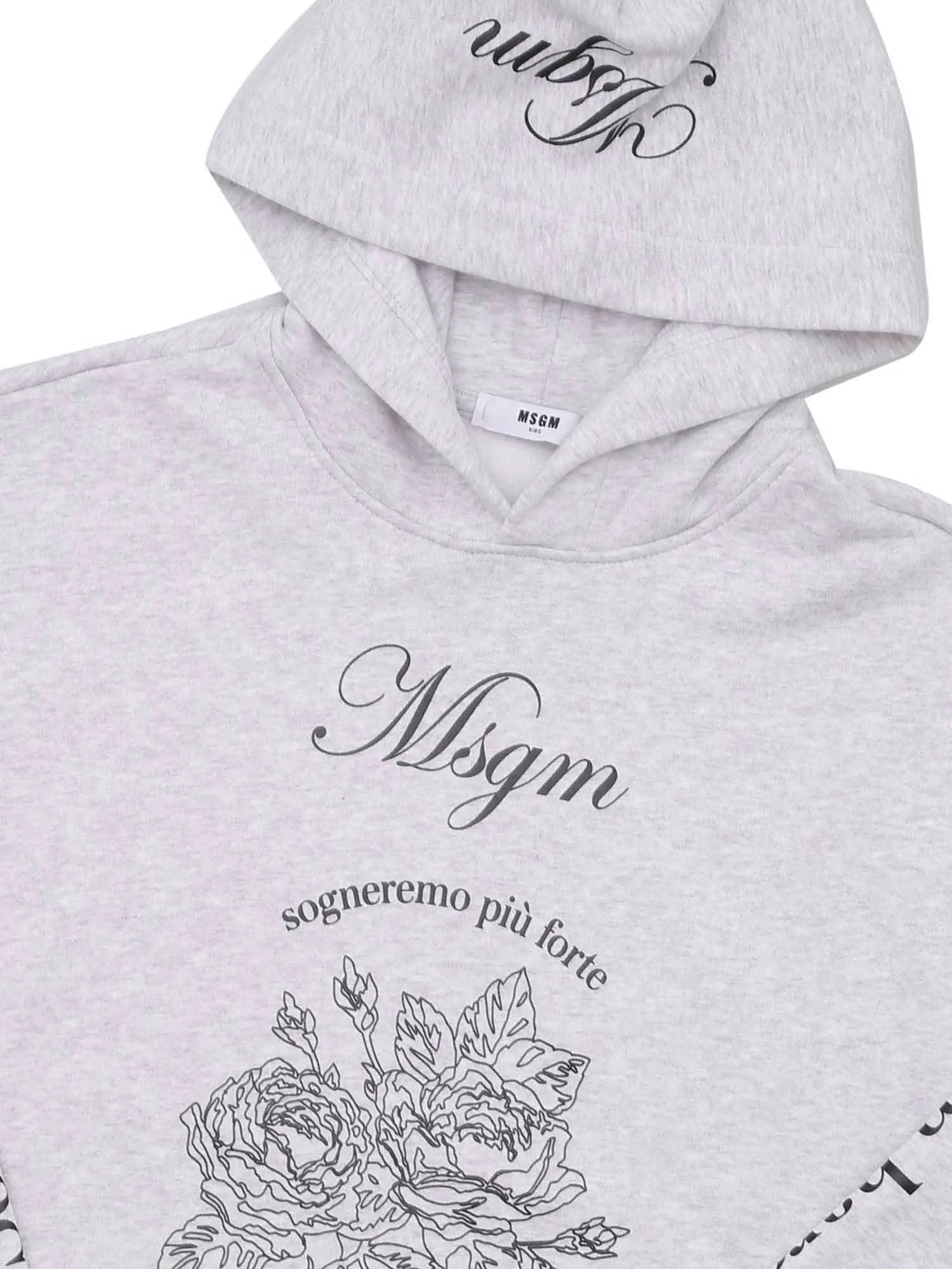 MSGM Kids Logo Printed Hoodie