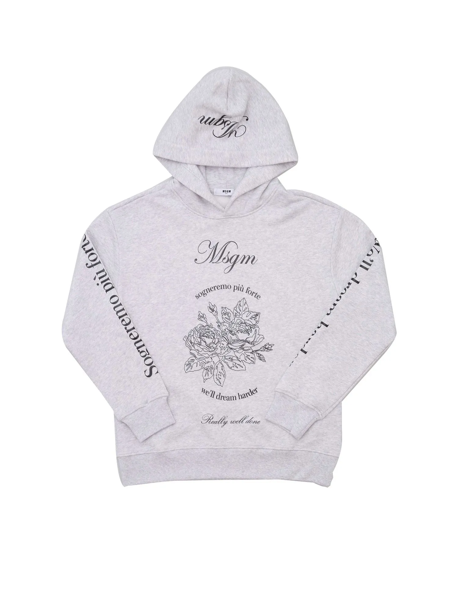 MSGM Kids Logo Printed Hoodie