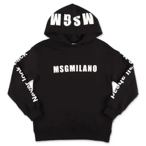 MSGM Kids Logo Printed Hoodie