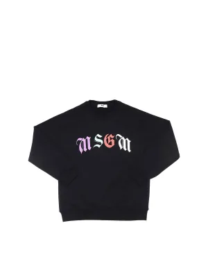 MSGM Kids Logo Printed Sweatshirt