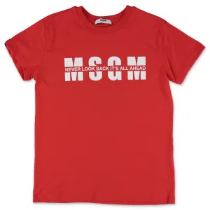 MSGM Kids Logo Printed T-Shirt