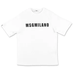 MSGM Kids Logo Printed T-Shirt