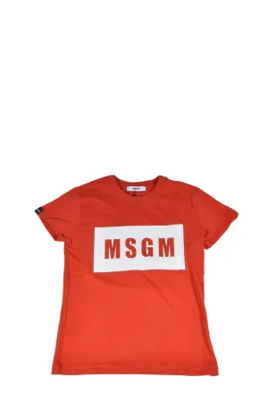 MSGM Kids Logo Printed T-Shirt
