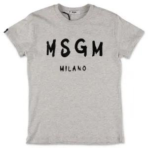 MSGM Kids Logo Printed T-Shirt