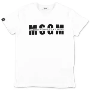 MSGM Kids Logo Printed T-Shirt