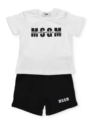 MSGM Kids Logo Printed Two-Piece Set