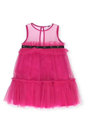 MSGM Kids Sleeveless Tulle Dress