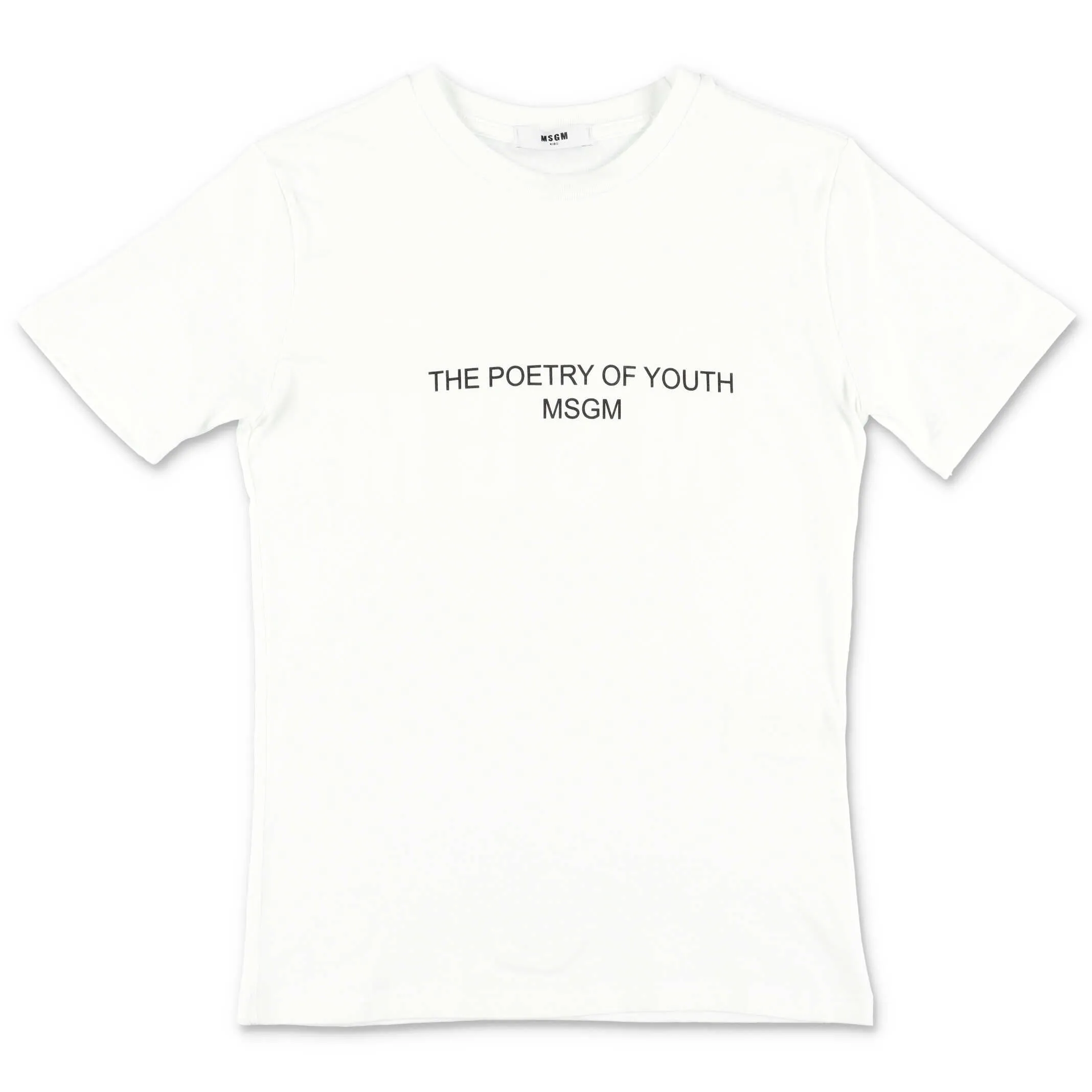 MSGM Kids Slogan Printed T-Shirt