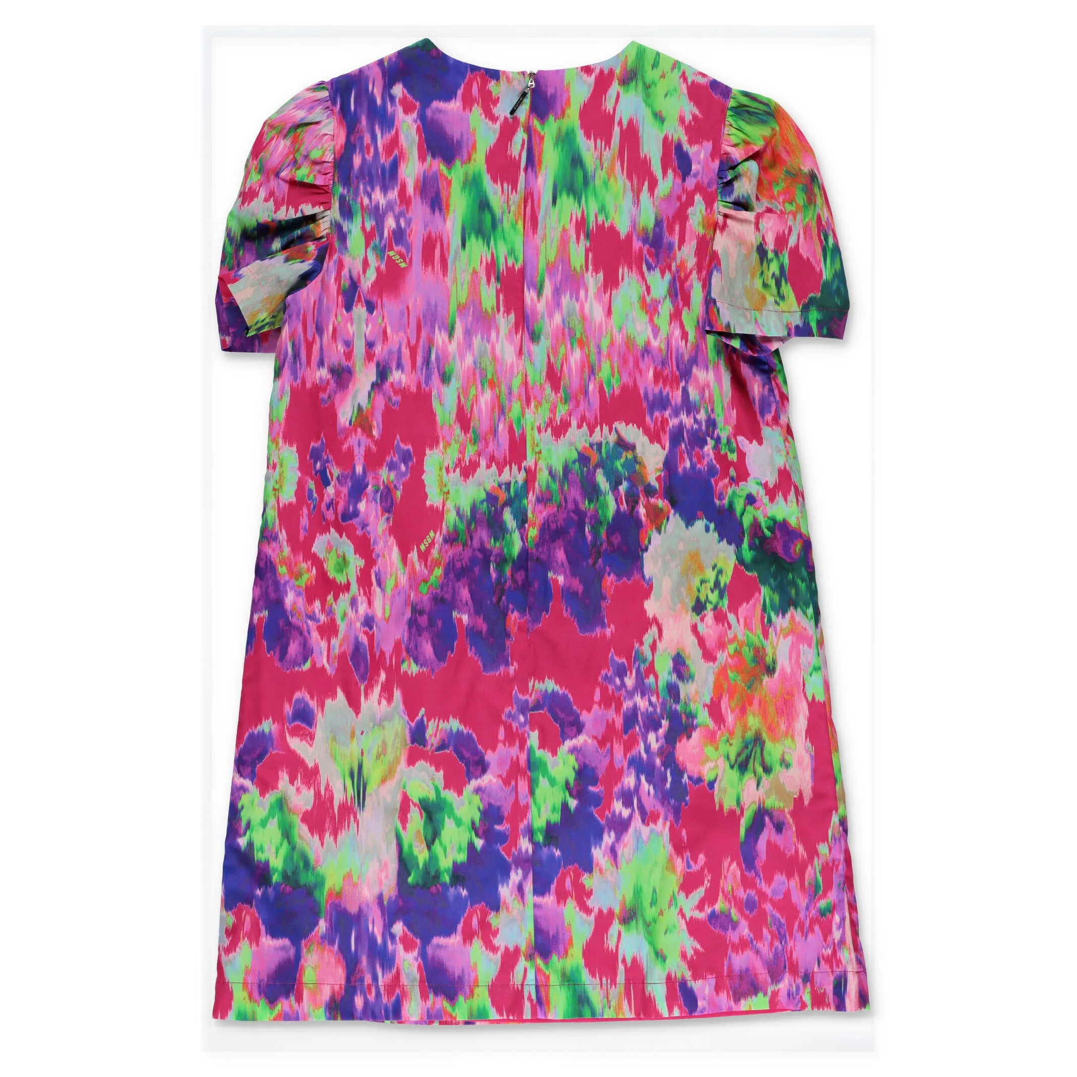 MSGM Kids Tie Dye Floral Printed Dress