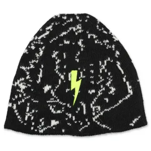 Neil Barrett Kids Iconic Patch Beanie
