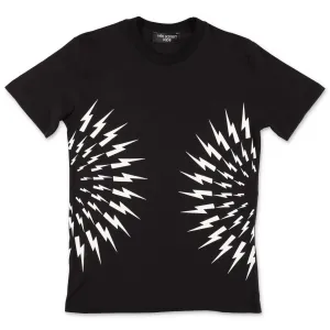 Neil Barrett Kids Lightning Bolt Printed T-Shirt