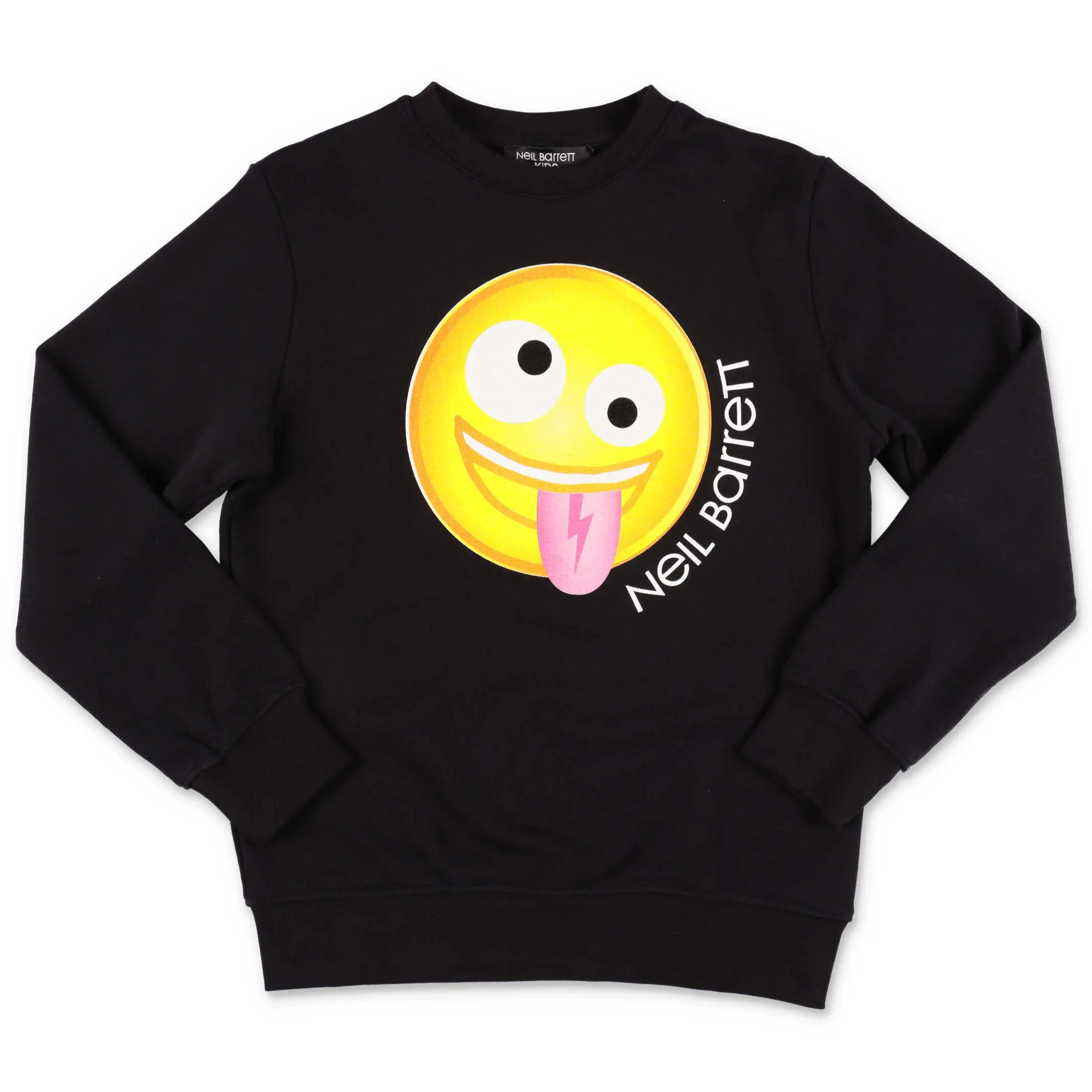 Neil Barrett Kids Smiley Face Printed Sweatshirt