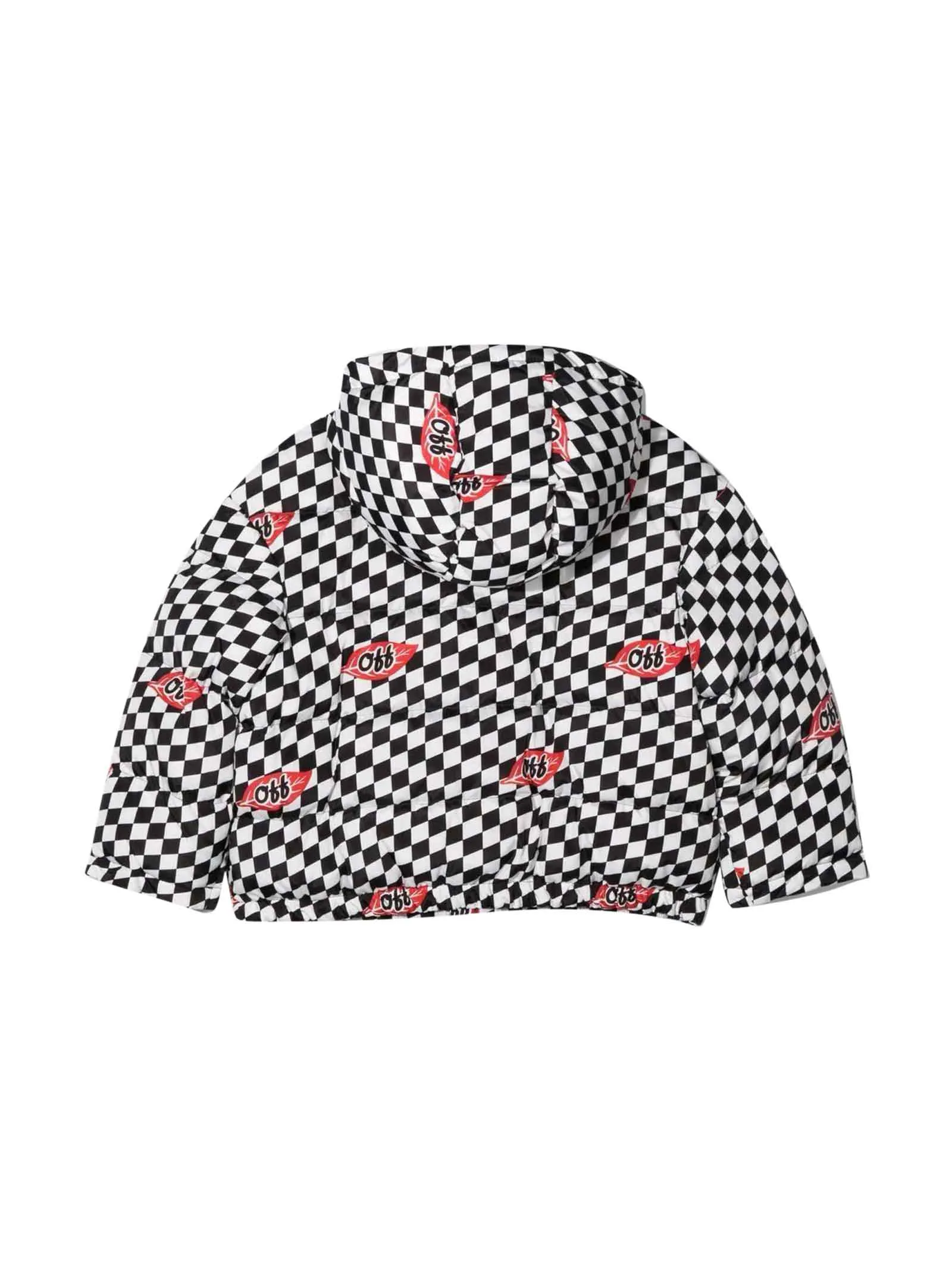 Off-White Kids Allover Printed Hooded Jacket