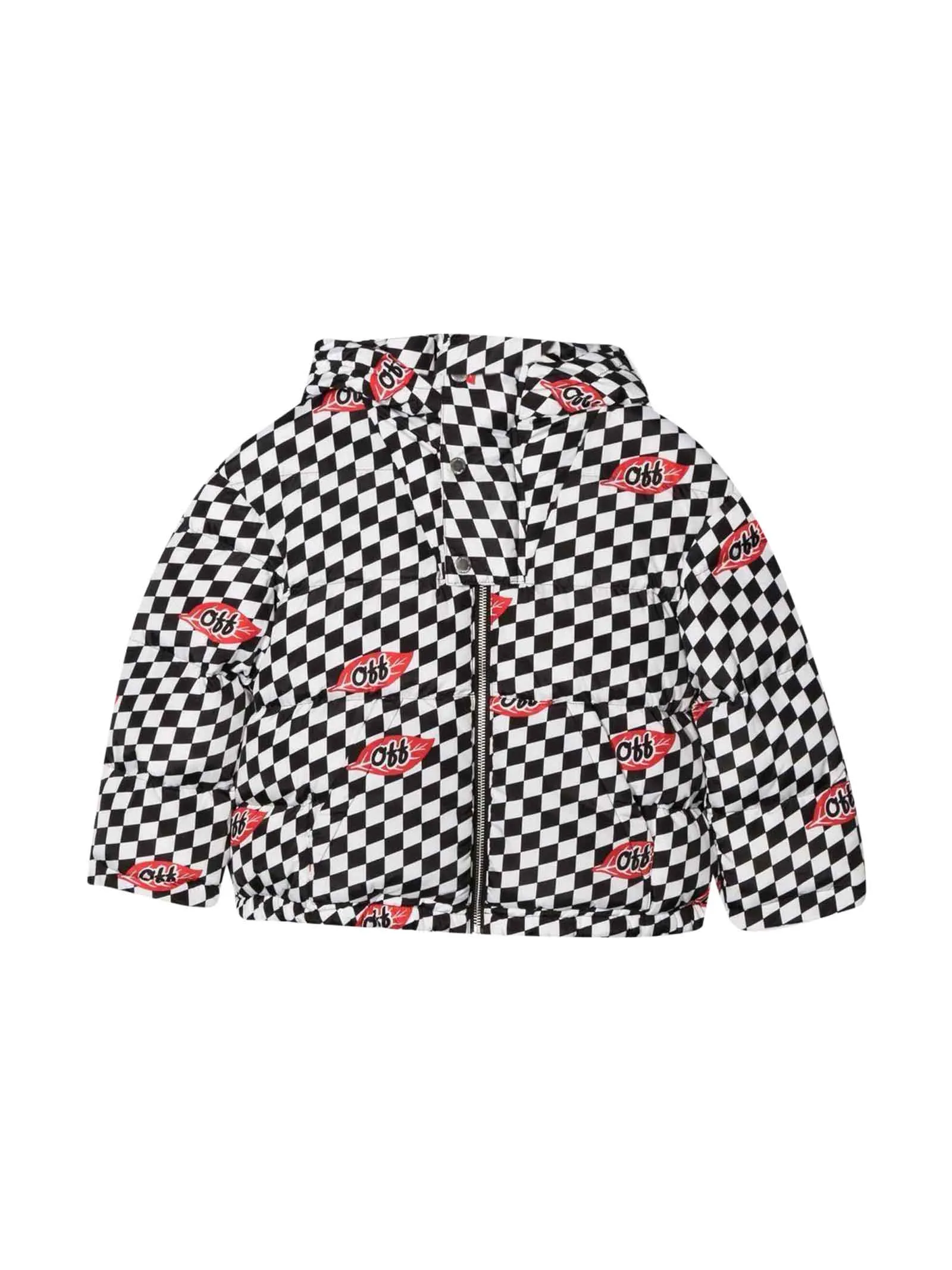 Off-White Kids Allover Printed Hooded Jacket