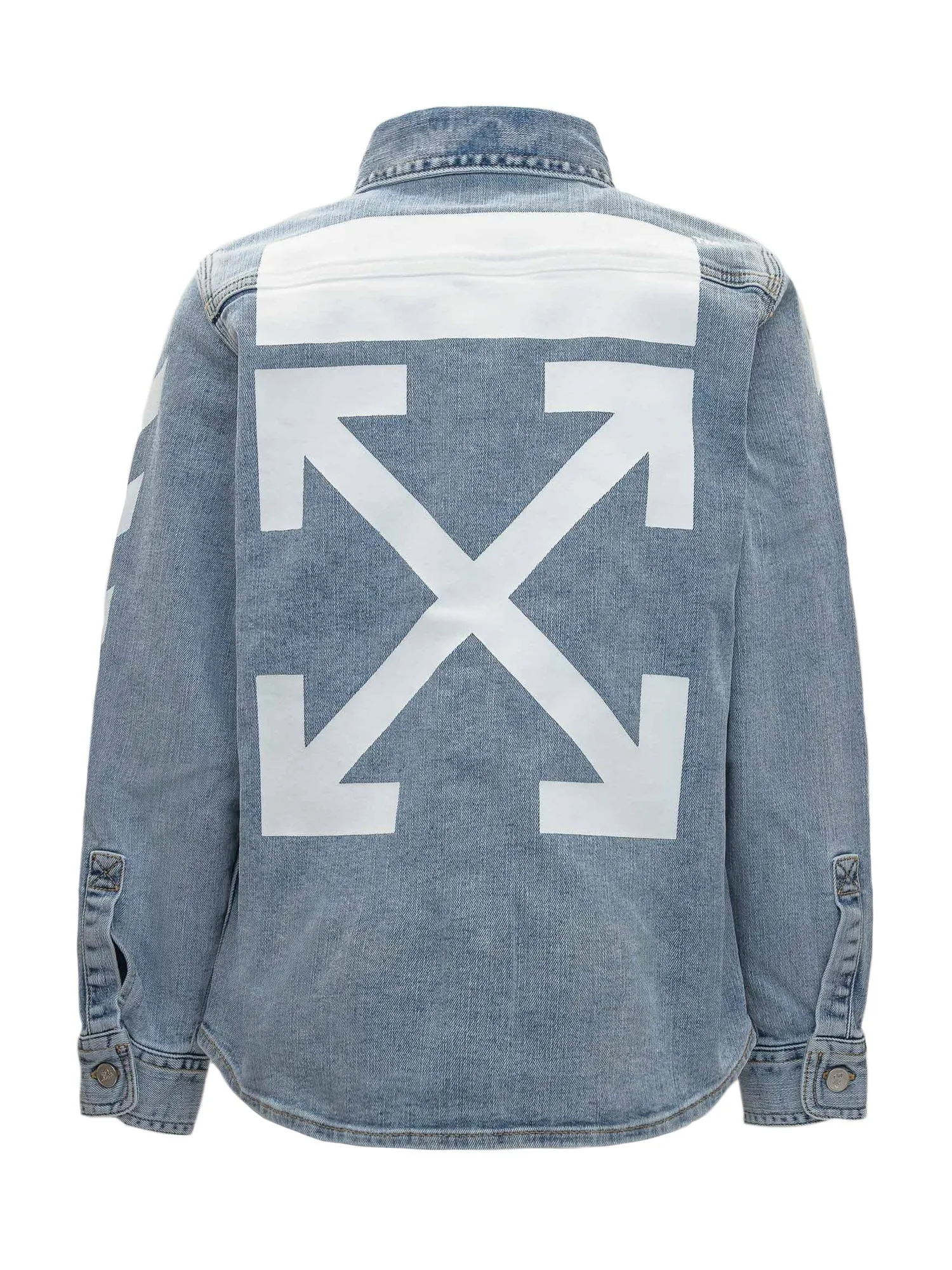 Off-White Kids Arrow Print Denim Shirt
