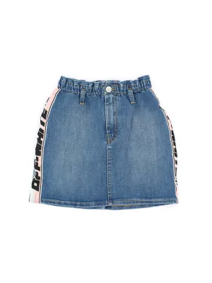 Off-White Kids Logo Band Denim Skirt