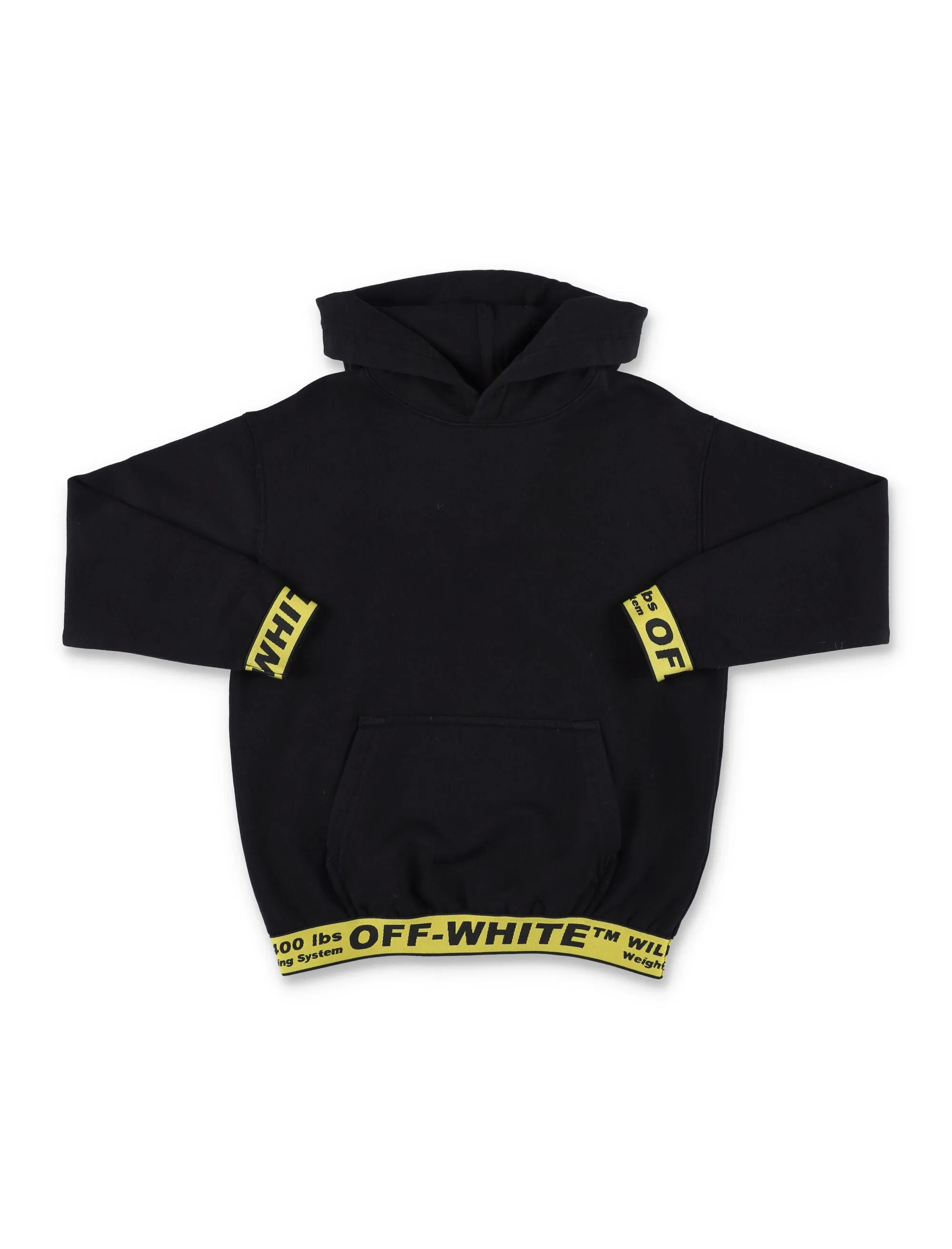 Off-White Kids Logo Embroidered Long Sleeved Hoodie