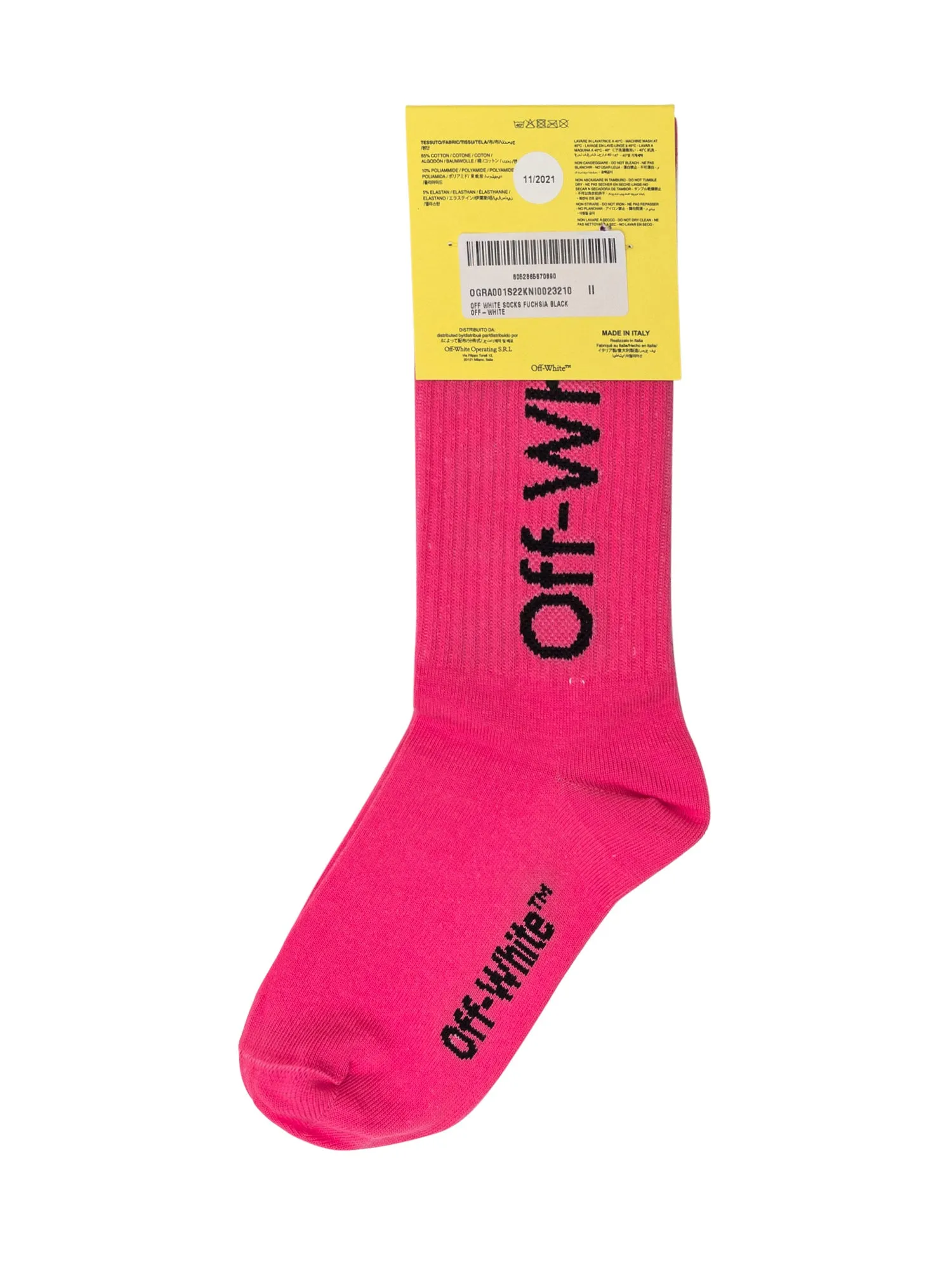 Off-White Kids Logo Intarsia Crew Socks