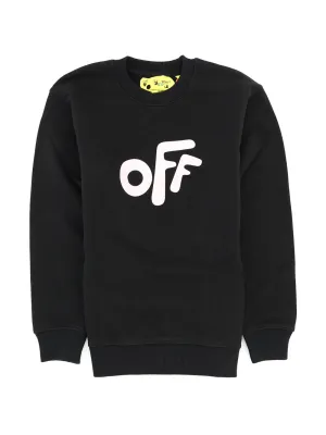 Off-White Kids Logo Printed Crewneck Sweatshirt